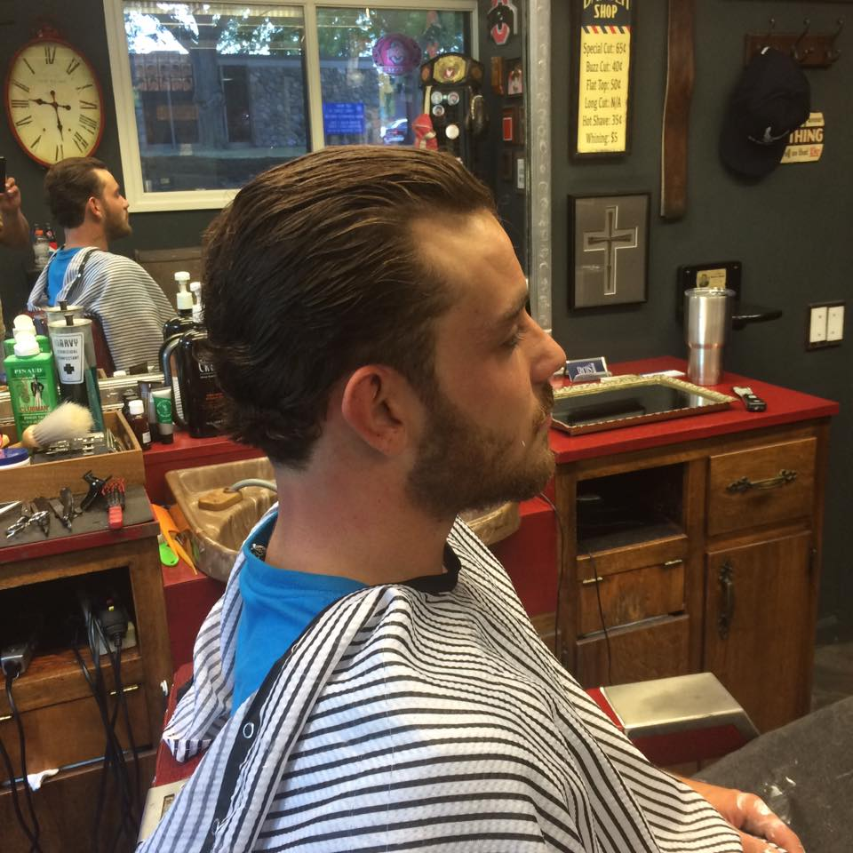 Classic slicked back style